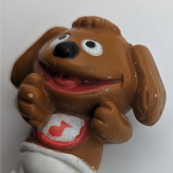 Muppet Babies Baby Rowlf Rare PVC Figure Jum Henson Cartoon Toy Rolf - Picture 6 of 7